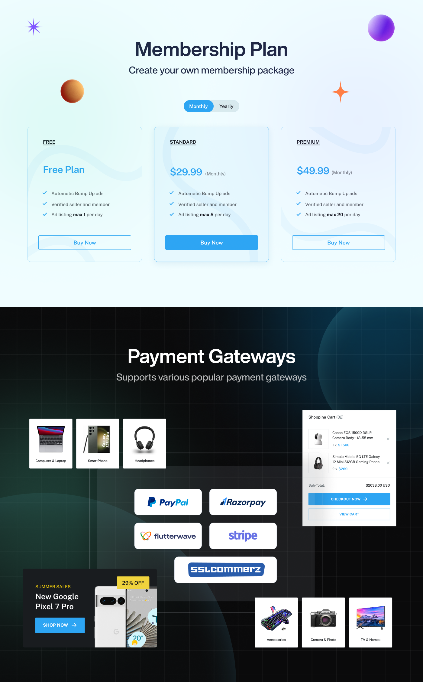 Full eCommerce Classified– Flutter (Android, iOS), Next.js Web, React Admin,  Laravel API